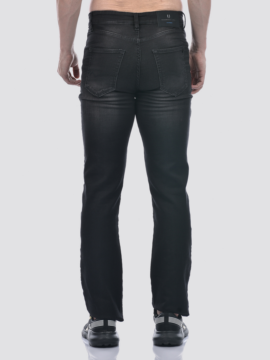 Numero Uno Men Black Regular Fit Sustainable Jeans
